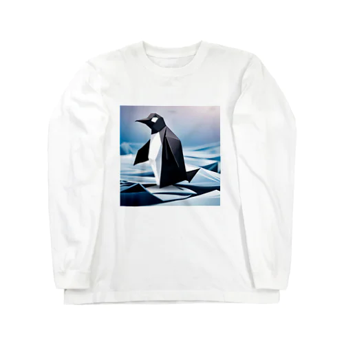 ペンギン（折り紙風） Long Sleeve T-Shirt