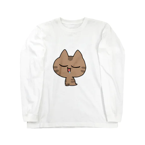 表情が豊かなネコちゃん Long Sleeve T-Shirt