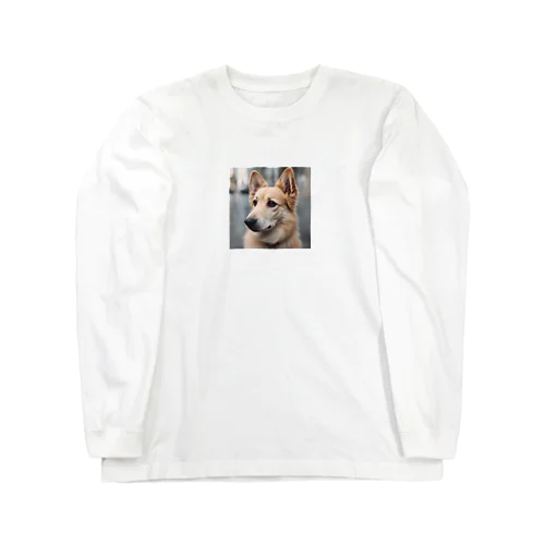 かわいい犬のイラストグッズ Long Sleeve T-Shirt