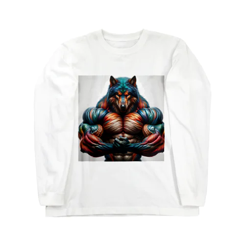 rainbow wolf strong Long Sleeve T-Shirt