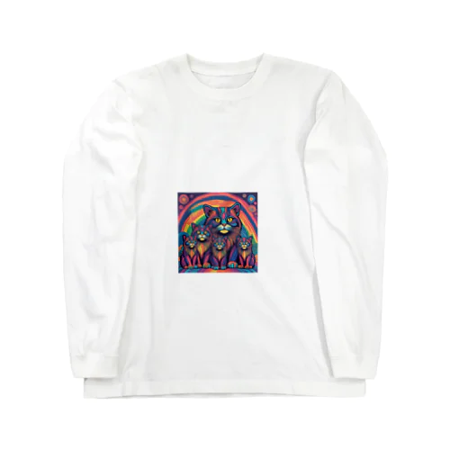 サイケなマヌル家族 Long Sleeve T-Shirt