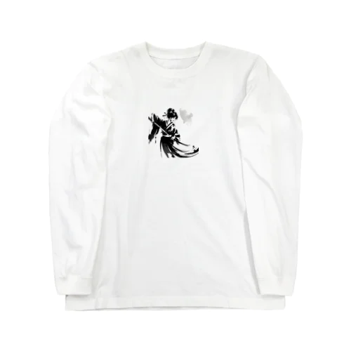 墨絵の女剣士 Long Sleeve T-Shirt