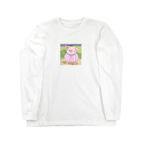 豚のブーちゃん Long Sleeve T-Shirt