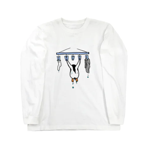 洗濯ペンギン Long Sleeve T-Shirt