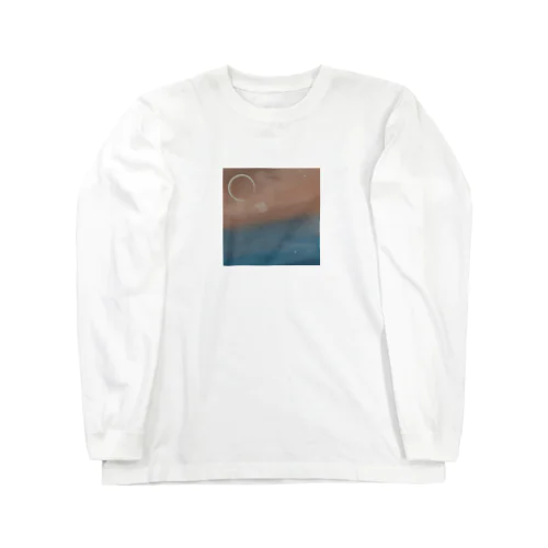 Moon(blue) Long Sleeve T-Shirt