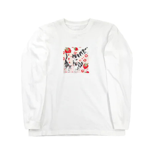 イチゴ猫 Long Sleeve T-Shirt