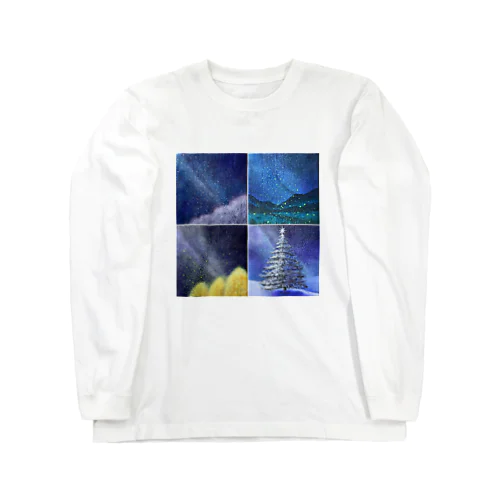 「四季と星」の4部作 Long Sleeve T-Shirt