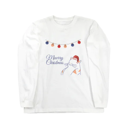 Mewrry Christmas  ロングスリーブTシャツ