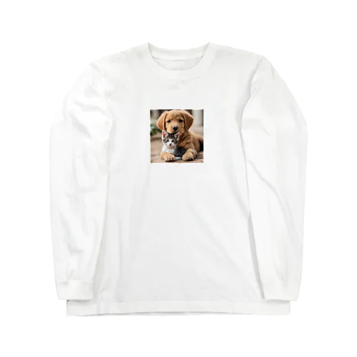 かわいい子猫と子犬 Long Sleeve T-Shirt