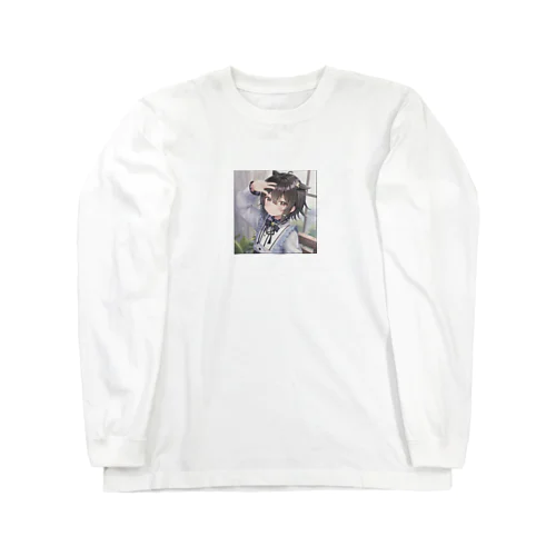 学校の中の少年 Long Sleeve T-Shirt