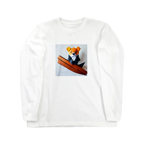 レッサーパンダ（折り紙風アート） Long Sleeve T-Shirt