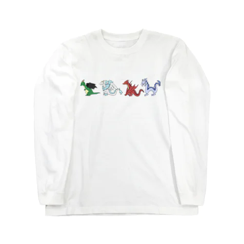 大集合！色んなドラゴンたち！ Long Sleeve T-Shirt