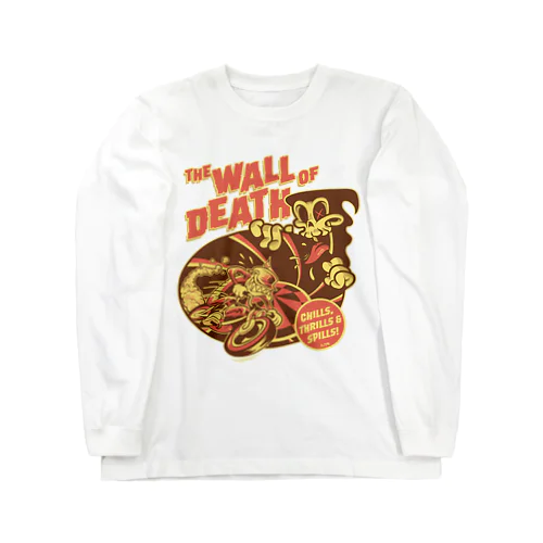 the Wall of Death : Brown / Orange  Long Sleeve T-Shirt