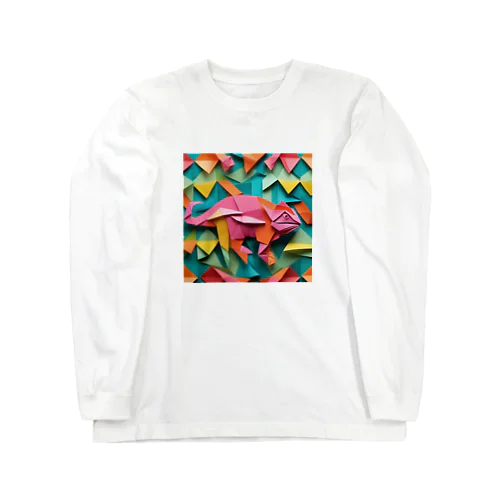 カメレオン（折り紙風アート） Long Sleeve T-Shirt