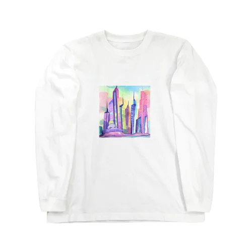 Enchanting Metropolis of the Future Long Sleeve T-Shirt