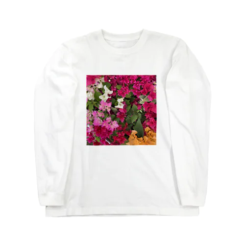 Flower_Bougainvillea ロングスリーブTシャツ