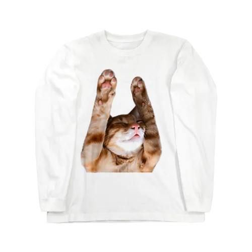 バンザイねこ Long Sleeve T-Shirt