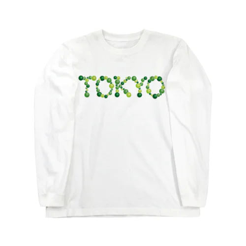 バルーン文字「TOKYO」（緑色系） Long Sleeve T-Shirt