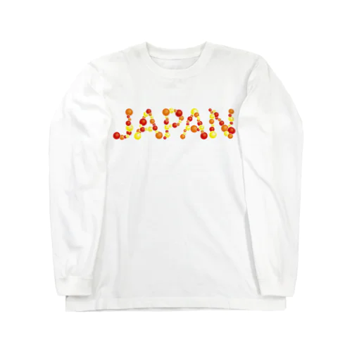 バルーン文字「JAPAN」（赤色系） Long Sleeve T-Shirt