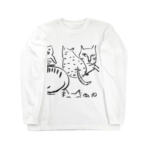 墨ねこ ロングスリーブTシャツ