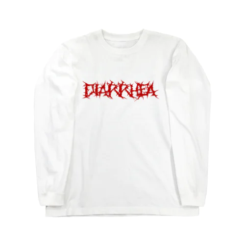 DiARRHEA (RED) ロングスリーブTシャツ