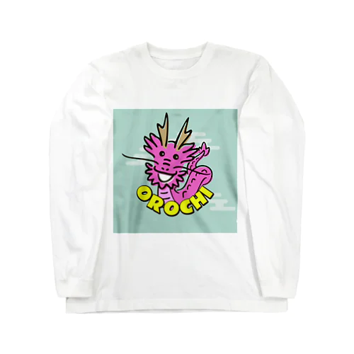 石見神楽_八岐大蛇@hotpink Long Sleeve T-Shirt