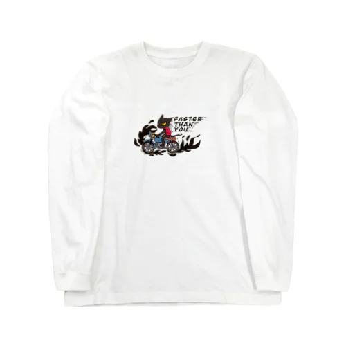 cafe racer cat Long Sleeve T-Shirt