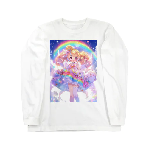 虹の魔法少女 ロングスリーブTシャツ