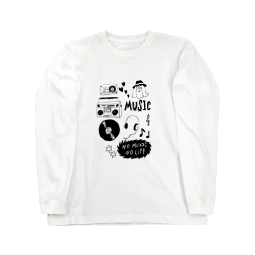 音楽の、何か Long Sleeve T-Shirt