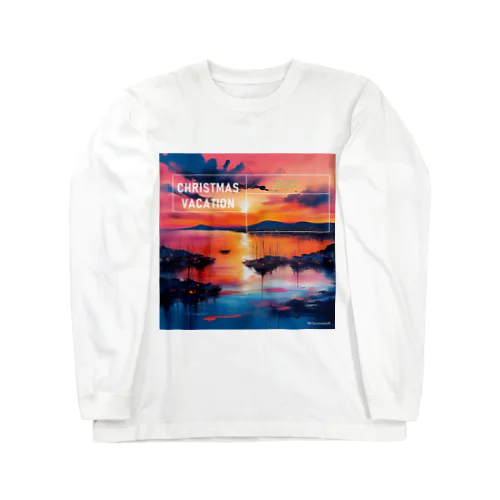 クリスマスの夕日 Long Sleeve T-Shirt