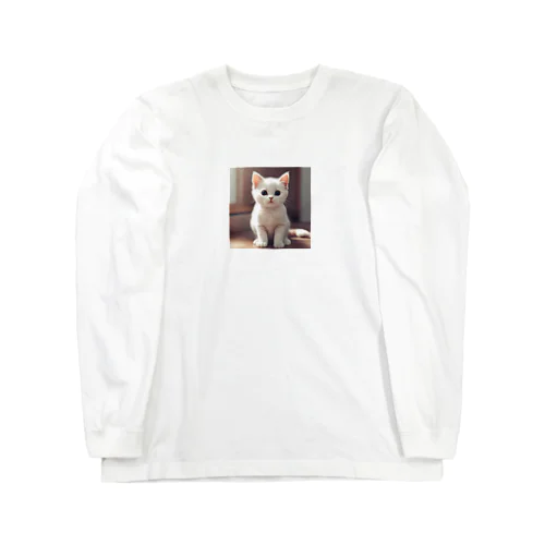 可愛い猫のイラストグッズ♥ ロングスリーブTシャツ