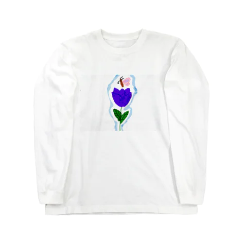 フラワーバタフライ Long Sleeve T-Shirt