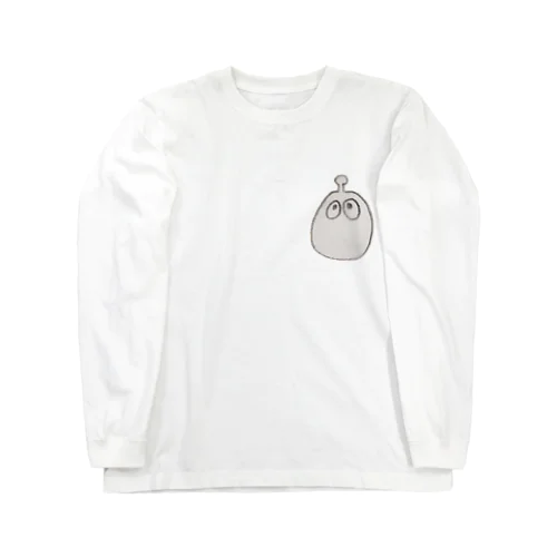 ぽにゃぽにゃ。グレー。 Long Sleeve T-Shirt