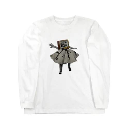 テレビと女の子 Long Sleeve T-Shirt