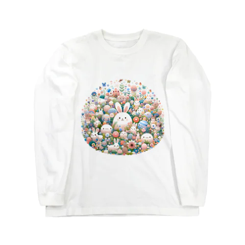 ハッピーフローラルファンタジー Long Sleeve T-Shirt