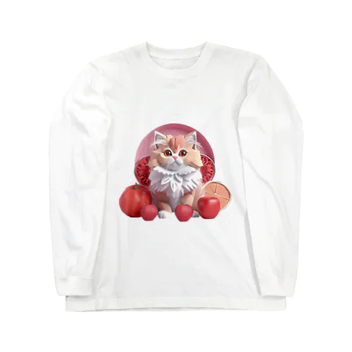 果物と子猫 Long Sleeve T-Shirt