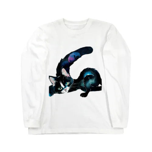 黒猫と魔法の尻尾 Long Sleeve T-Shirt