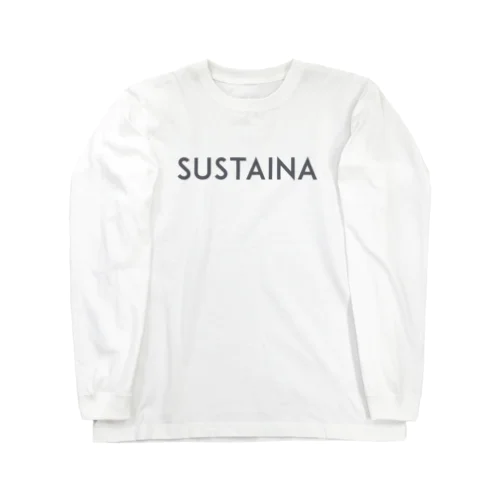 SUSTAINA（ロゴなしグレー文字） Long Sleeve T-Shirt