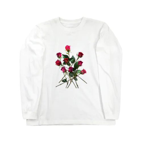 Redpink 9 Roses ロングスリーブTシャツ