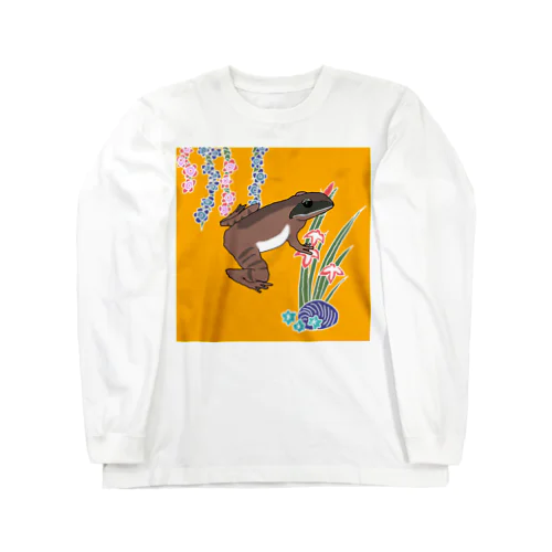 紅型シリーズ　リュウキュウアカガエル Long Sleeve T-Shirt