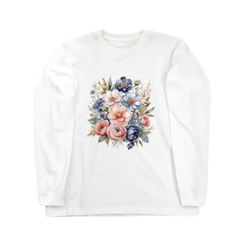 パステルカラーの花束 Long Sleeve T-Shirt