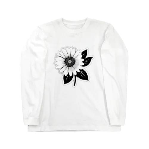 モノクロマーガレット Long Sleeve T-Shirt