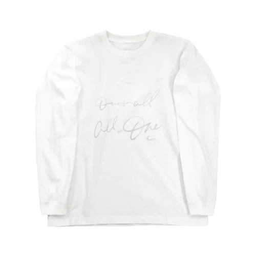 ONE FOR ALL ALL FOR ONE（white） Long Sleeve T-Shirt