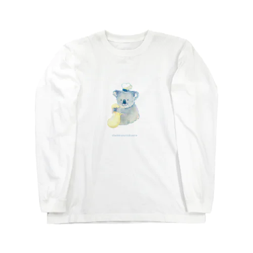 生地のチェックするコアラ Long Sleeve T-Shirt