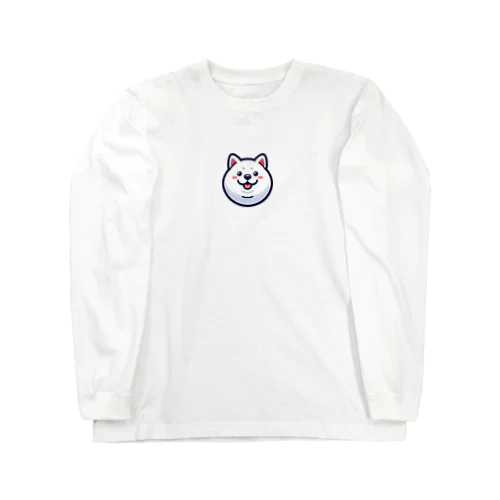 丸顔シリーズ柴犬バージョン Long Sleeve T-Shirt