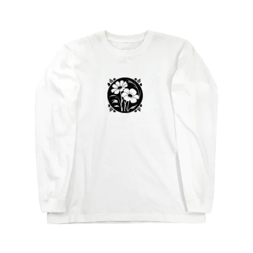 クールなトライバルフラワーⅣ Long Sleeve T-Shirt