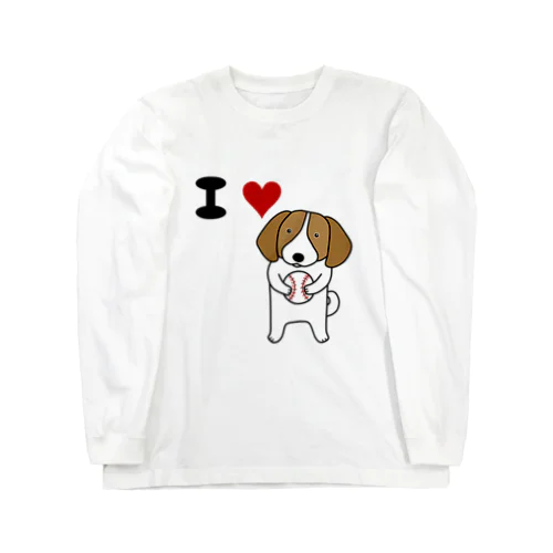 ボール拾ったワン Long Sleeve T-Shirt