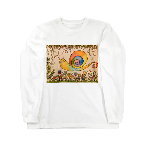 カラフルなかたつむり Long Sleeve T-Shirt