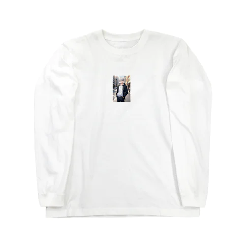 白髪メガネ男子 Long Sleeve T-Shirt