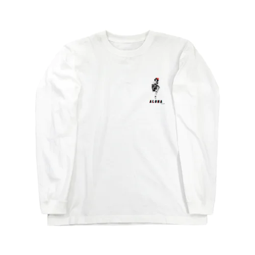 ハイビスカスのフラダンサー Long Sleeve T-Shirt